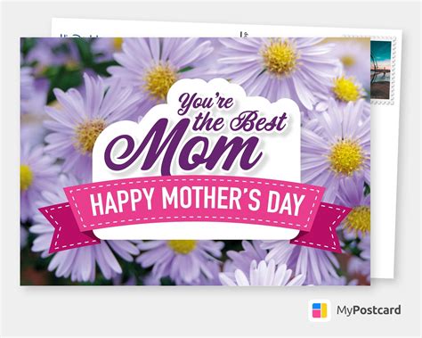 Youre The Best Mom Mothers Day Cards 👩 ️ Send Real Postcards