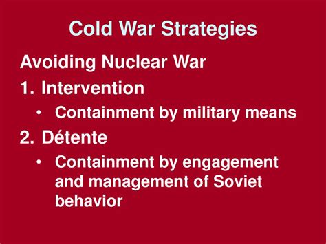 Ppt Cold War Strategies Powerpoint Presentation Free Download Id