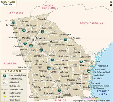 Atlanta, georgia map worldatlas.com where is atlanta located in georgia, usa atlanta location on the u.s. Georgia USA Map