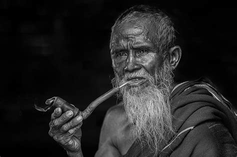 Portrait Smoking Old People Man Pipe Smoking Beard Elderly Smoke