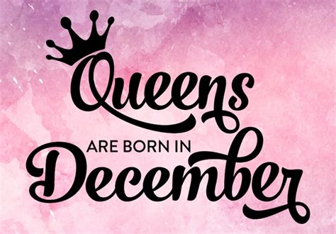 Queens Are Born In December Svg Birthday Svg Queen Etsy