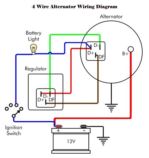 2 Wire 3 Wire And 4 Wire Alternator Wiring Diagram Drill And Driver