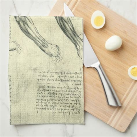 Arm And Shoulder Anatomy By Leonardo Da Vinci Kitchen Towel Zazzle