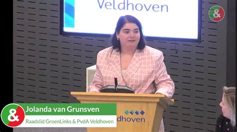 Maidenspeech Jolanda Van Grunsven Groenlinks And Pvda Veldhoven