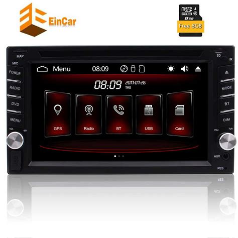 Double Din Car Stereo Dvd Player Gps Navigation Radio Bluetooth 2 Din