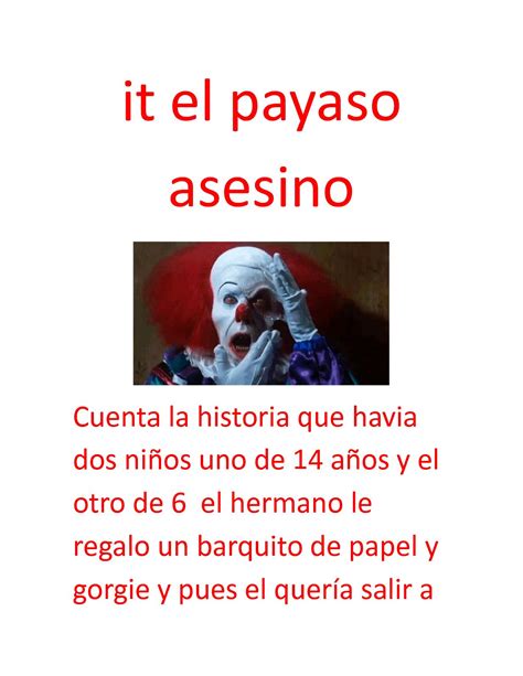 Calaméo It El Payaso Asesino