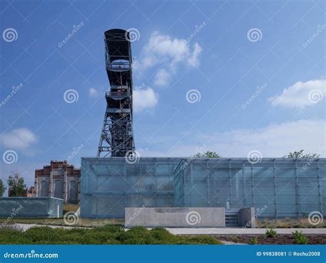 Industrial Landscape The Old Mine Shaft Katowice In Poland Stock