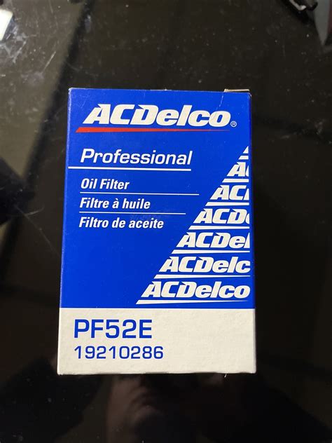 Ac Delco Pf52e Cross Reference Oil Filters Oilfilter
