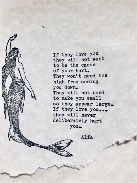 Typed Poem On Parchment Stamped With Mermaidif They Etsy In 2020