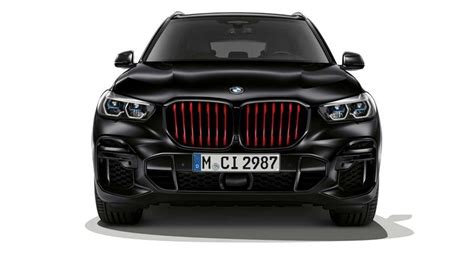 2022 Bmw X5 Black Vermilion มาพร้อมตะแกรงหน้าสีแดง Luxury Car