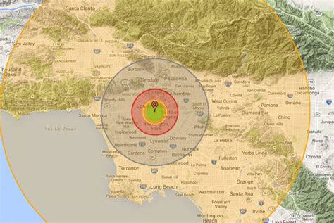The Nukemap An Interactive Map With Nuclear Weapons Effects Data