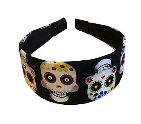 Happy Skulls Headband Handmade