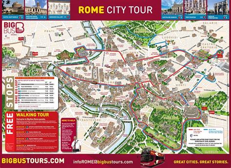 Big Bus Rome Hop On Hop Off Tour Map Tour Look