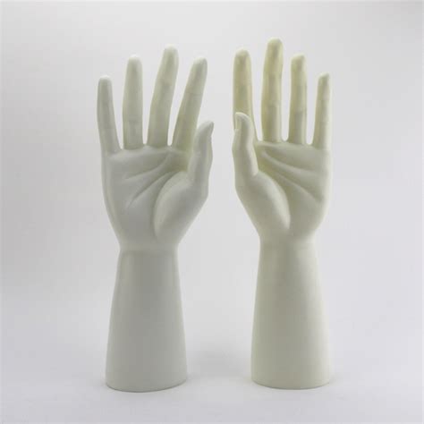 One Pair Pe Male Mannequin Hand Realistic W Manikin Dummy Hands For