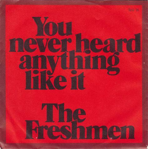 The Freshmen* - You Never Heard Anything Like It (1979, Vinyl) | Discogs