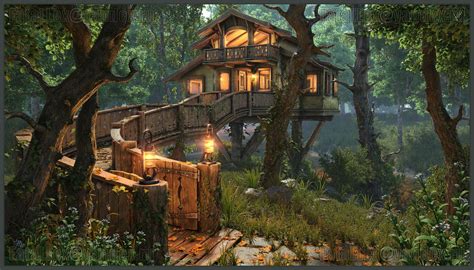 Dream Treehouse Ifttt2tm6d06 Fantasy House House In The