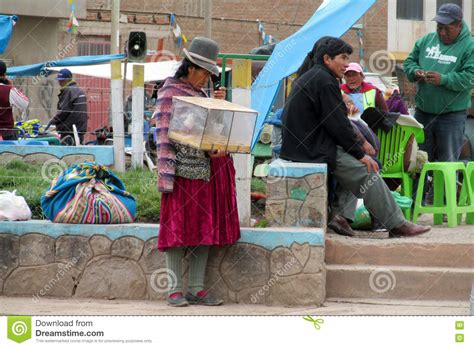 Traditional Quechua Woman At The Market Editorial Stock Photo Image