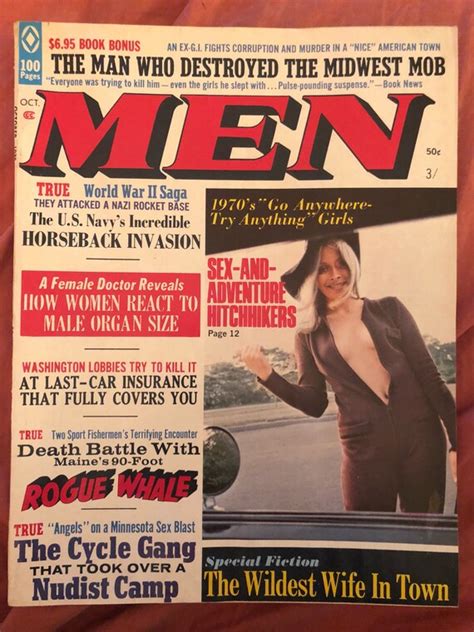 October Vintage Men Mens Magazine Nude Adult Smut Etsy