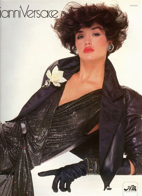 Best 80s Fashion Look Janice Dickinson Gianni Versace Fallwinter