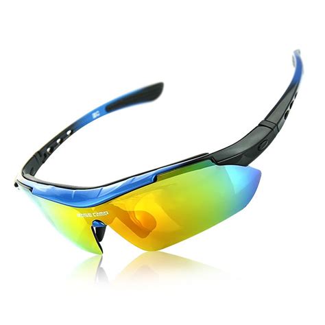 Myopia Polarized Cycling Glasses Windproof Sunproof Sport Bike Eyewear Bicycle 6 Lens