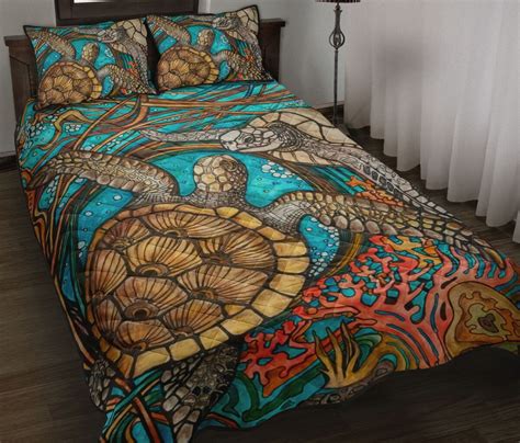 Sea turtle baby bed set | crib fashion bedding > cocalo™ baby turtle reef lamp base and shade. Love Sea Turtle Quilt Bed Set - Hippievibes