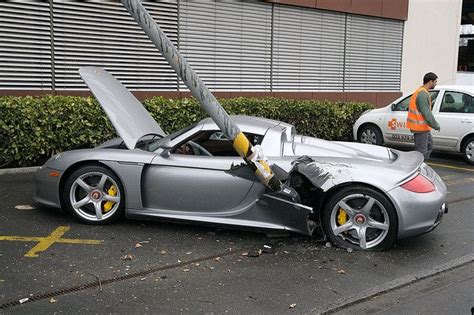 Porsche Carrera Gt Crash Car Crash Car Fails Porsche Carrera Gt