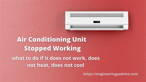 Air Conditioning Unit Stopped Working Engineering S Advice