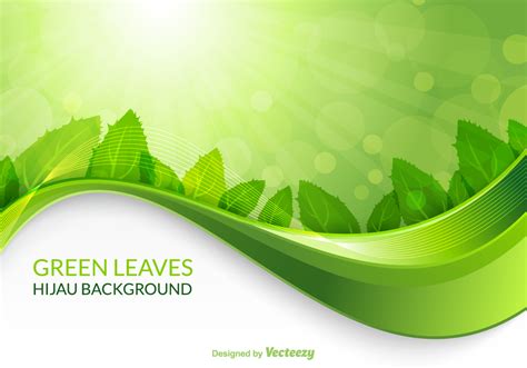 Vector Green Leaves Hijau Background 109126 Vector Art At Vecteezy