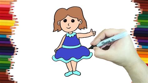 👧 👩 👩‍🦰 Dibujando El Dibujo De Una NiÑa De Forma Rapida Y Facil