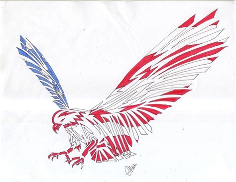 Patriotic temporary tattoos starting at 35 cents each. Simple american flag color eagle tattoo design ...