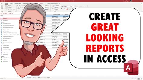 How To Create Professional Looking Report In Ms Access The