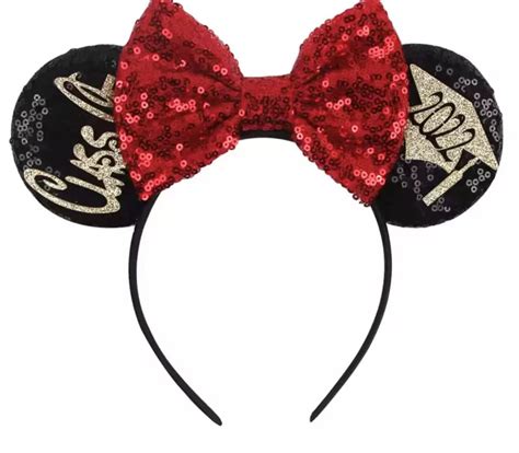 Buy CLGIFT Rose Gold Minnie Ears Graduation Minnie Silver Gold Blue