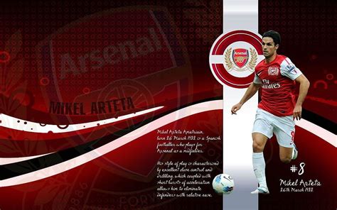 Soccer Arsenal Fc Premier League Football Stars Mikel Arteta 1280x800
