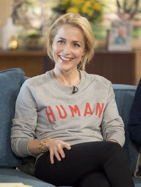 GILLIAN ANDERSON at This Morning TV Show in London 03/09/2017 - HawtCelebs