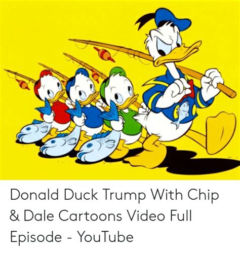 Donald Duck Trump With Chip And Dale Cartoons Video Full Episode