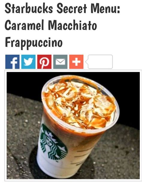 Caramel Macchiato Frappuccino Starbucks Secret Menu Frappuccino Caramel Macchiato