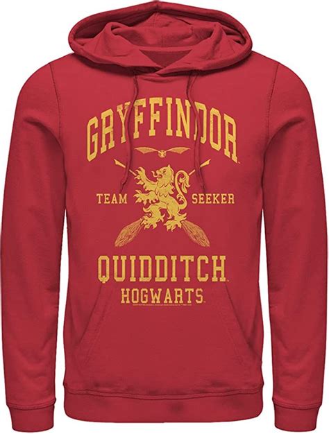 Mens Harry Potter Gryffindor Quidditch Gold Team Seeker Pull Over