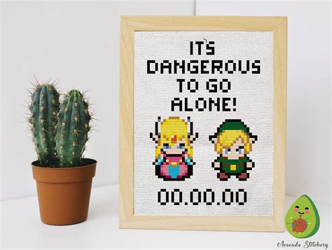 Legend Of Zelda Its Dangerous To Go Alone Link And Zelda Cross