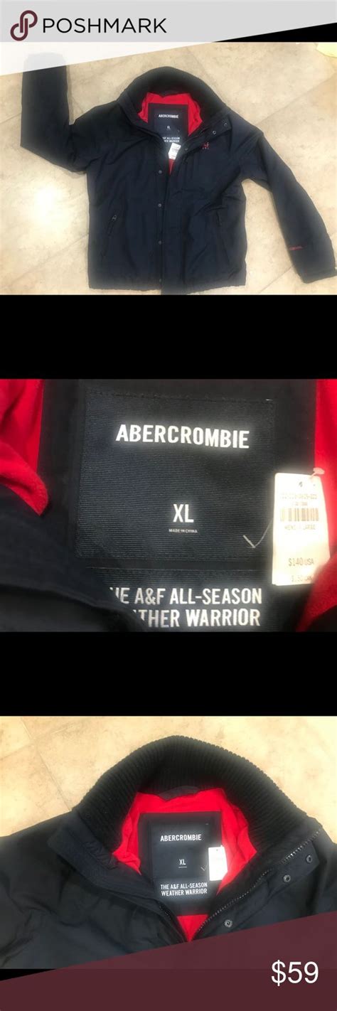 abercrombie new aandf all seasonwthr warrior nwt 39 abercrombie and fitch jackets abercrombie