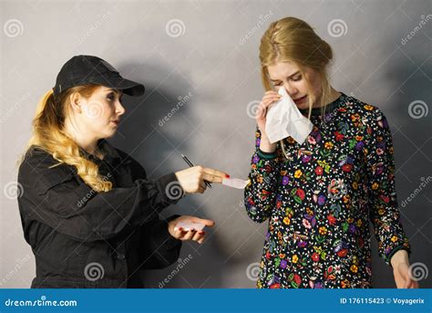 Security Guard And Shoplifter Stock Image Image Of Girl Police 176115423
