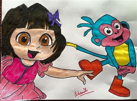 Dora And Boots Kissing