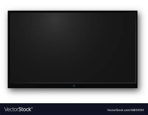 Tv Modern Blank Screen Royalty Free Vector Image