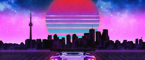 Download this free vector about background with night city in neon lights, and discover more than 15 million professional graphic resources on freepik. 2560x1080 Retro Wave Lamborghini Neon City 5k 2560x1080 ...