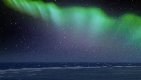 Magical Aurora Borealis Above The Ocean Photograph By Johanna