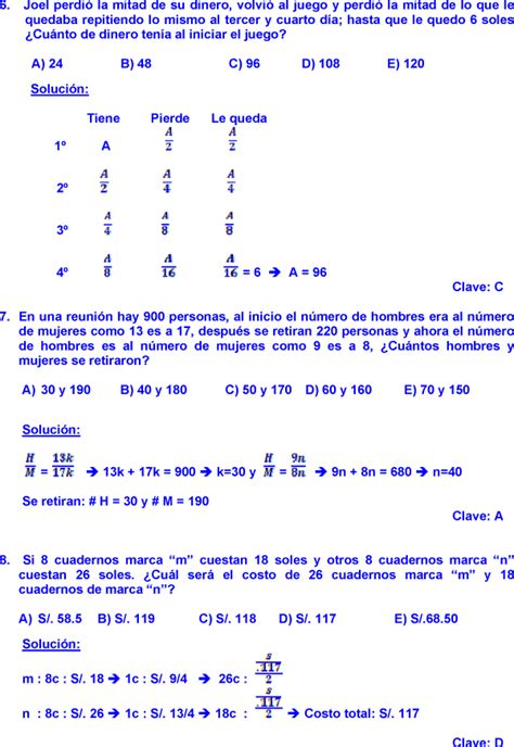 NÚmeros Racionales Problemas Resueltos De AritmÉtica Preuniversitaria Pdf