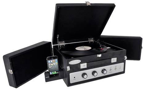 Pyle Home Plttb8ui Classical Vinyl Turntable Player With Pc