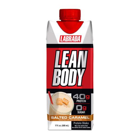 Labrada Lean Body Rtd Protein Shakes Salted Caramel 500ml X 12pack Natures Village