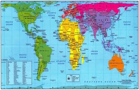The Peters World Map Shows Correctly The Actual Sizes Of The