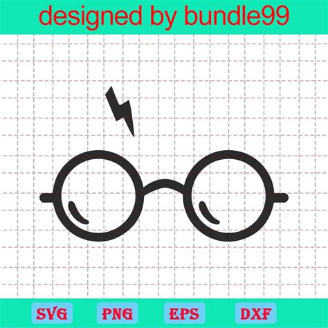 Harry Potter Glasses Svg Svg Png Dxf Eps Cricut Silhouette Bundle99