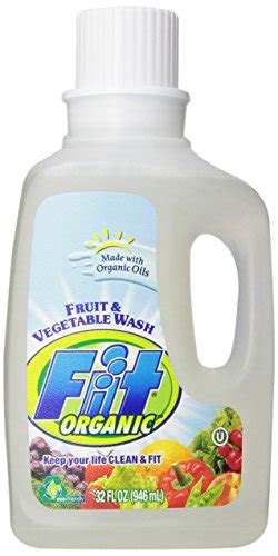 Fit Organic 32 Oz Soaker Produce Wash Fruit And Vegetable Wash And